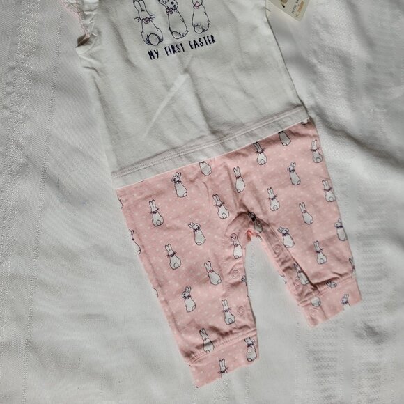 Gymboree My First Easter 0-3 month NWT Romper. Mixed Z31 - Picture 2 of 3